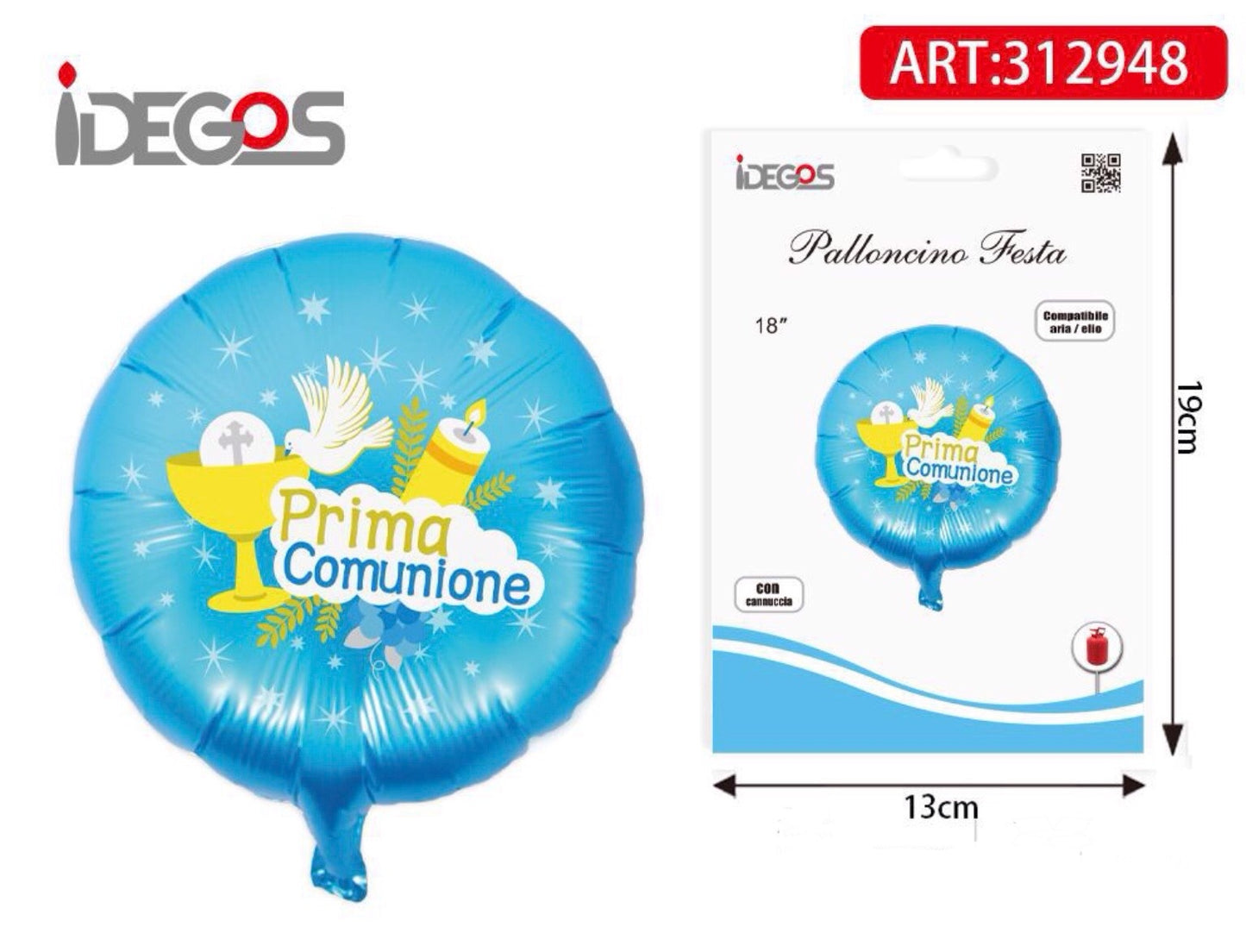 PALLONCINO  prima comunione 40cm