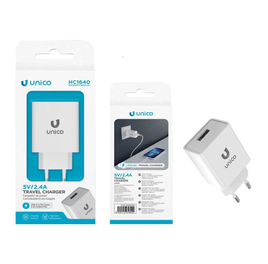 UNICO 2.4A 5V USB  BIANCO HC1640