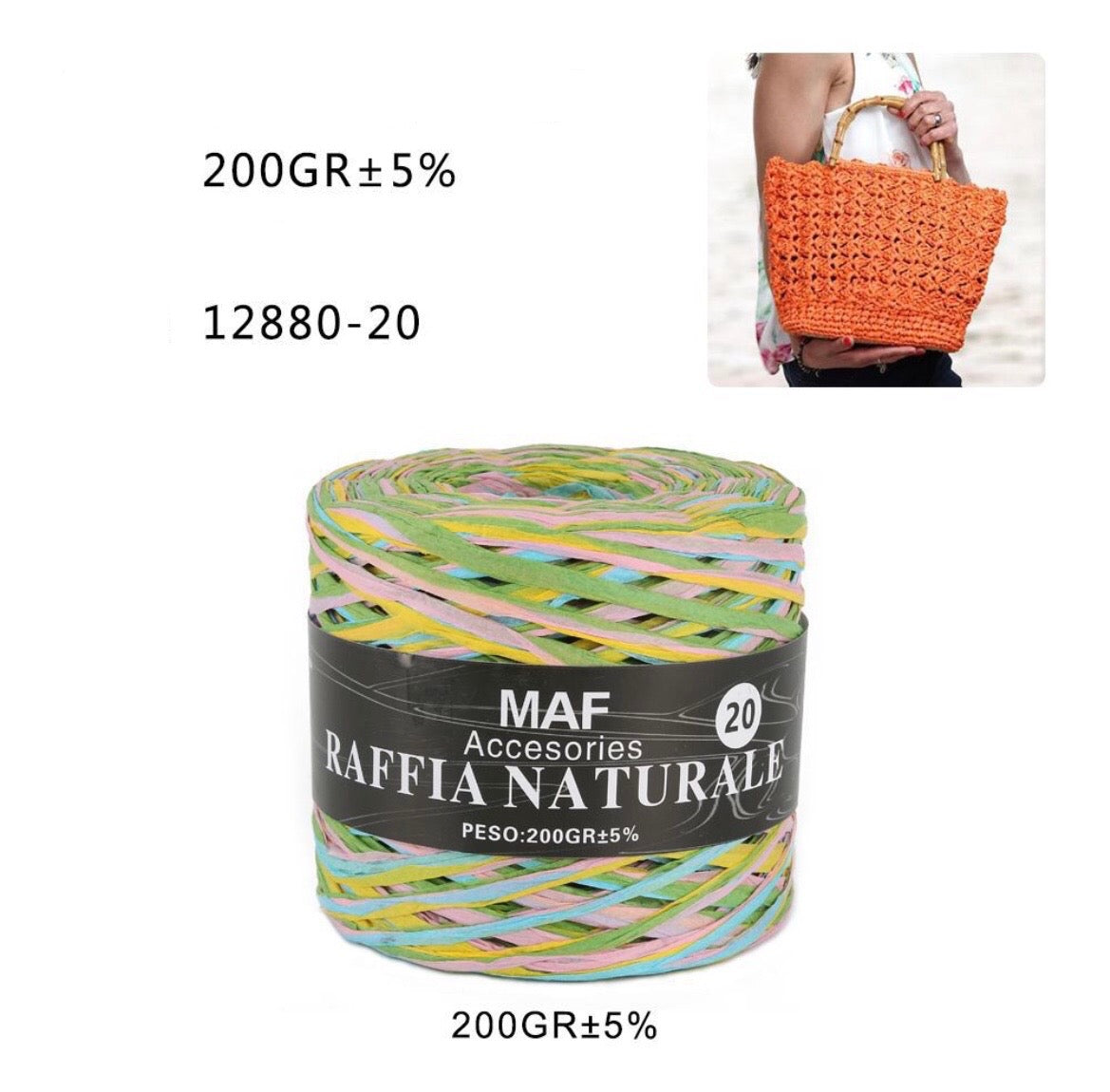 MAF  RAFFIA NATURALE 12880-20