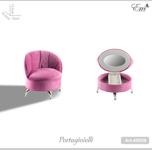 Portagioielli mini divano fucsia art.40958