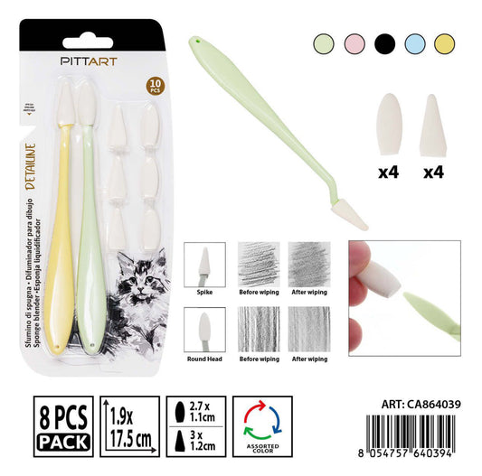 PRYMA sfumino spugna 17.5x1.9cm 2pz+ricambio 8pz