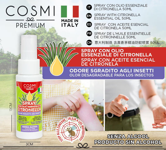 COSMI spray con olio essenziale di cittonella 50ml