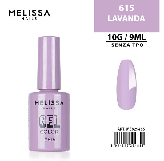 MELISSA SMALTO GEL UNGHIE 9ML N.615 LAVANDA