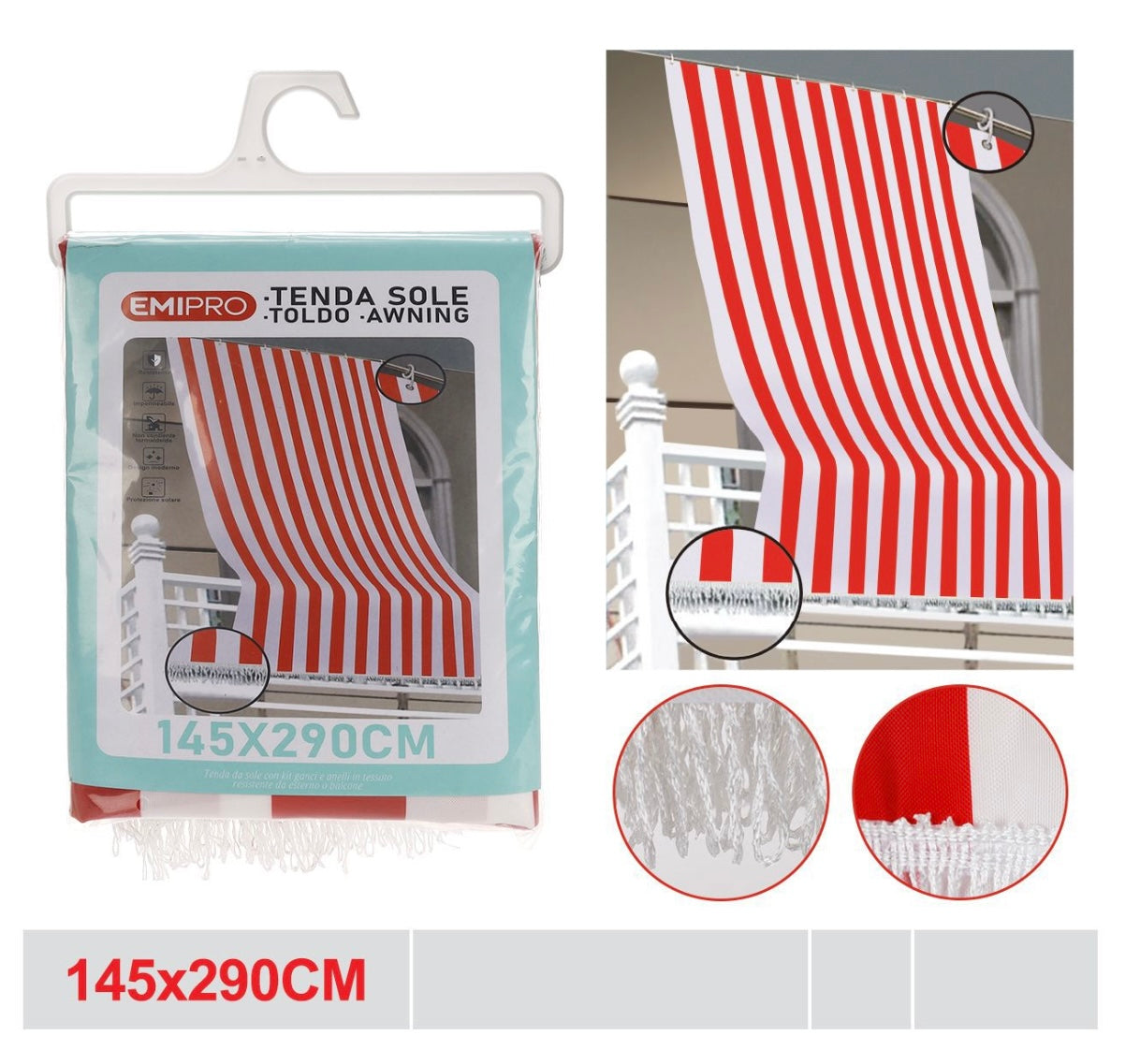 EMI  TENDA SOLE 145*290CM