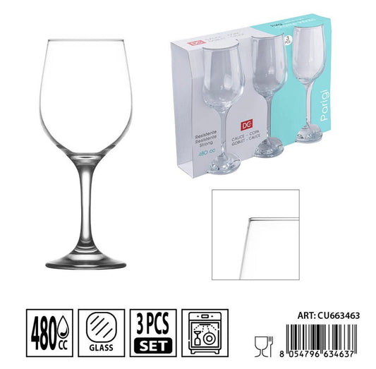 DC CASA  calice V.rosso Parigi 480cc 3pz