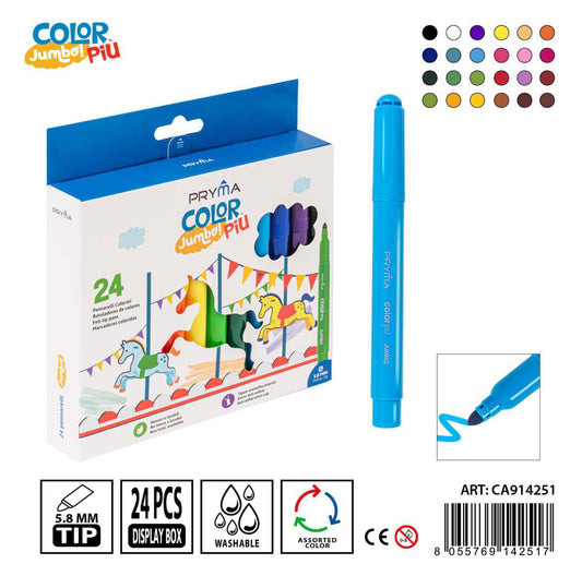 PRYMA pennarelli color jumbo 24pz