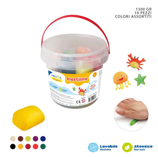 PRYMA plastilina colorata 130g 10pz