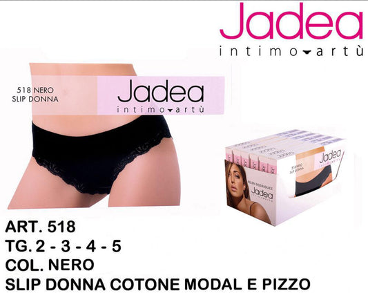 JADEA slip donna pizzo nero  518
