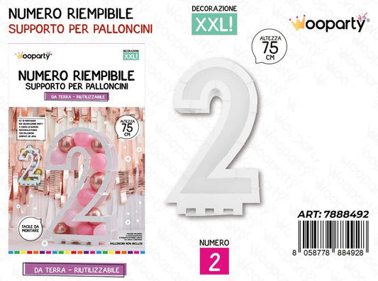 NUMERO riempibile  275cm