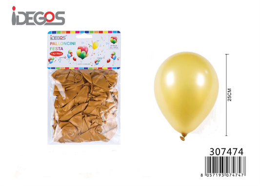 PALLONCINO oro 50pz 25cm
