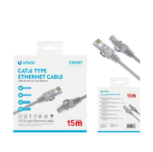 UNICO cable cat6 15m CB9687