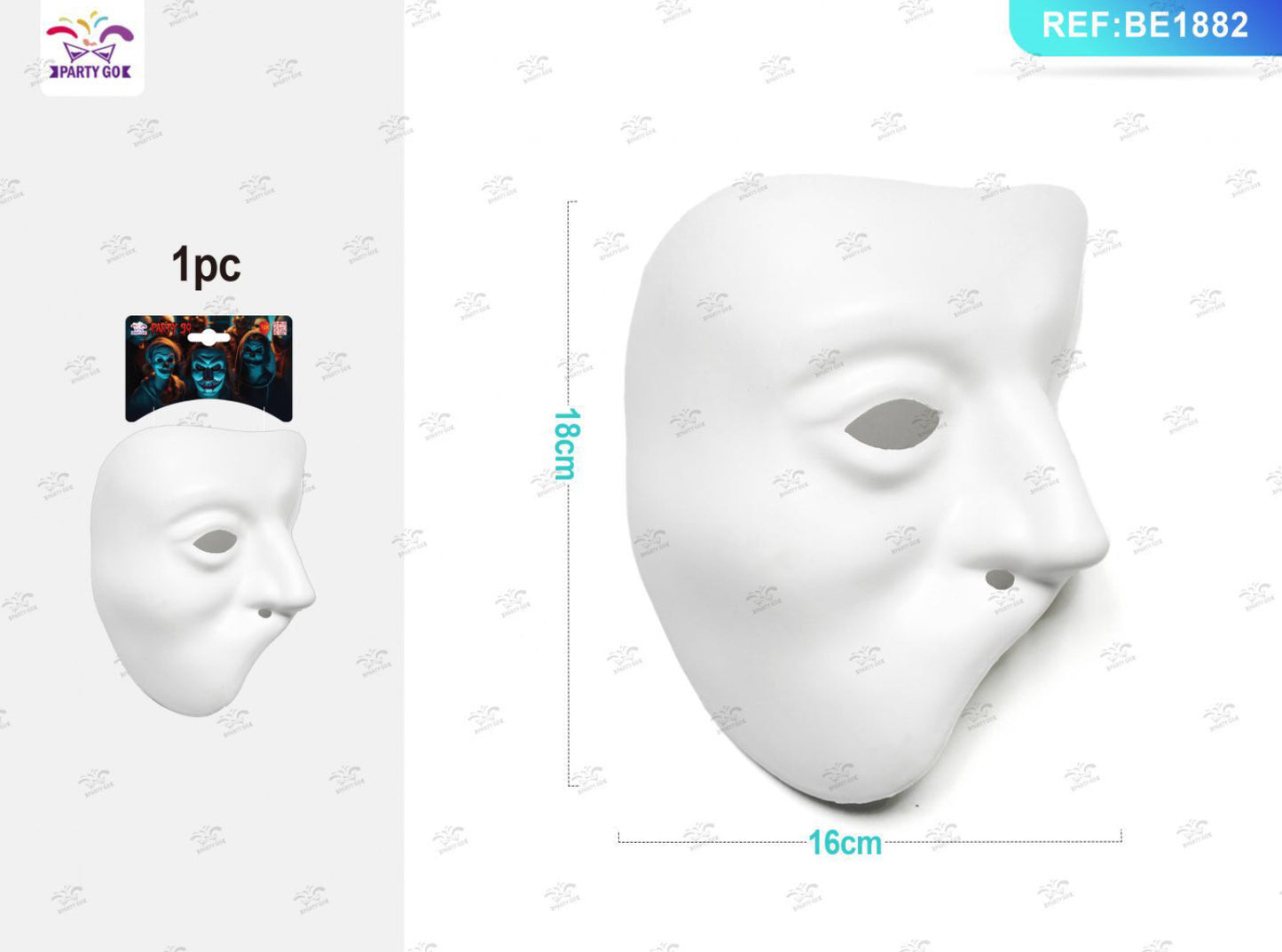 HALLOWEEN maschera di Halloween 16x18cm