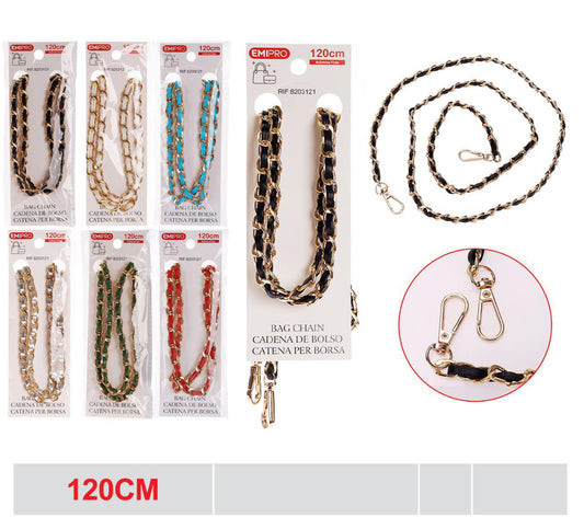 EMI catena per borsa 120cm 4x5x7mm