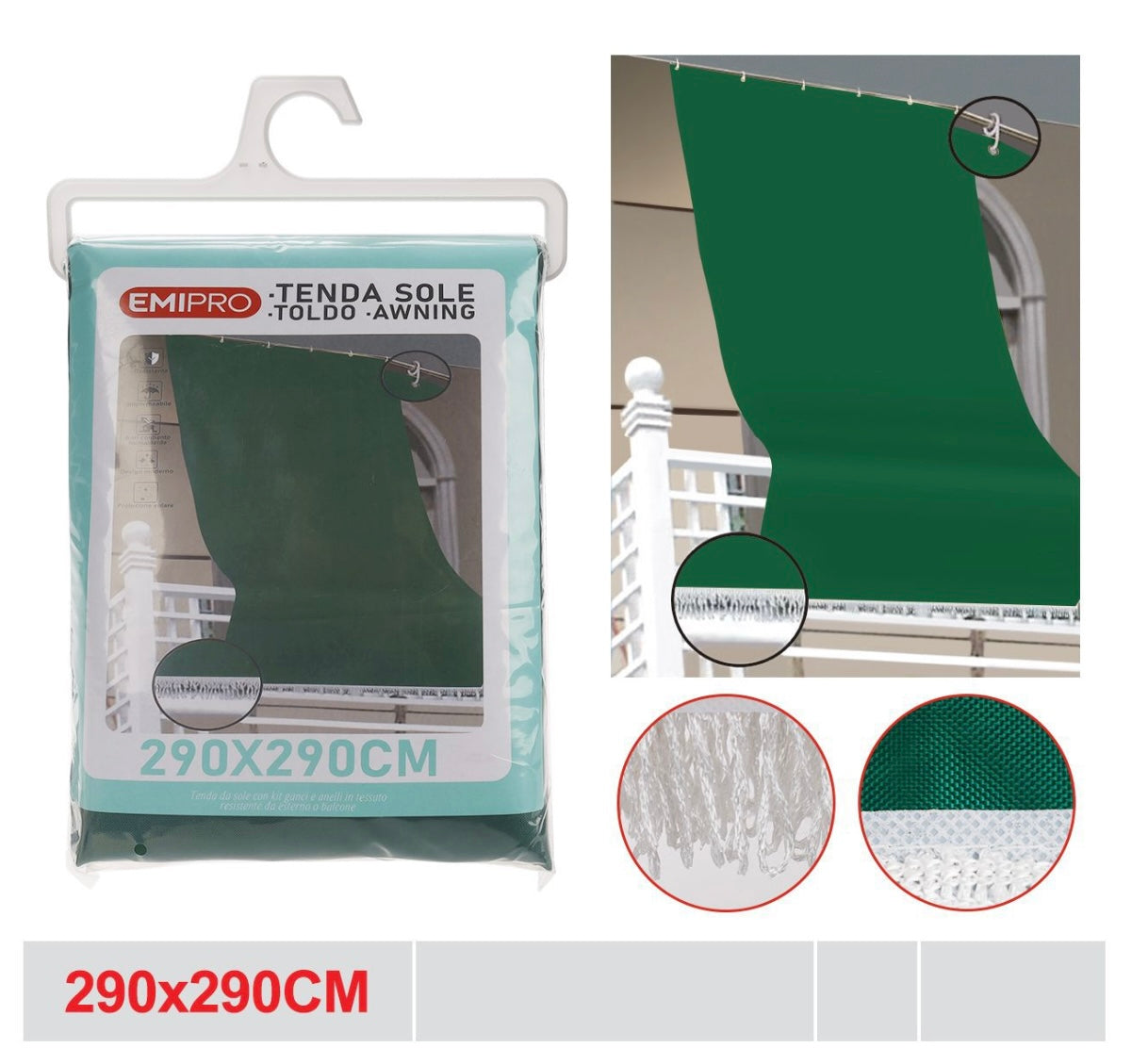 EMI TENDA SOLE 290*290CM