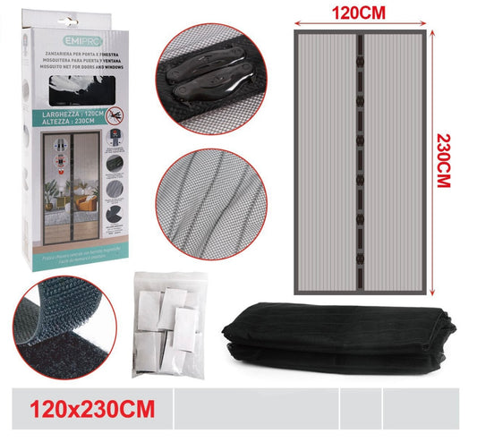 EMI ZANZARIERA PER PORTA E FINESTRA 120*230CM