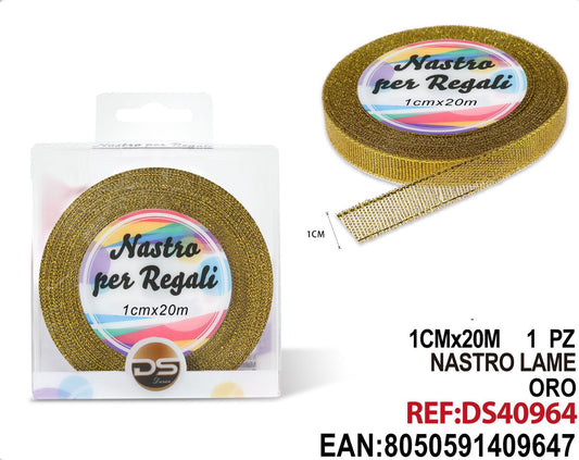 Nastro lame oro 1cmx20m