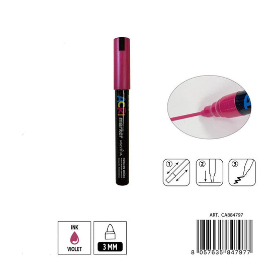 PRYMA marcatore acrilico 3mm N.127 violetto