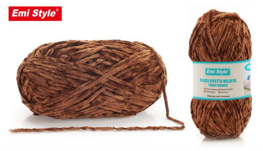 FILATI effetto velluto caffe chiaro 100g