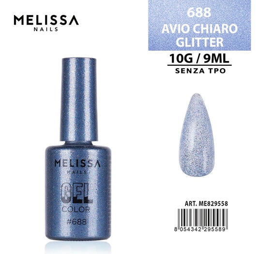 MELISSA SMALTO GEL UNGHIE 9ML N.688 AVIO CHIA. GL.