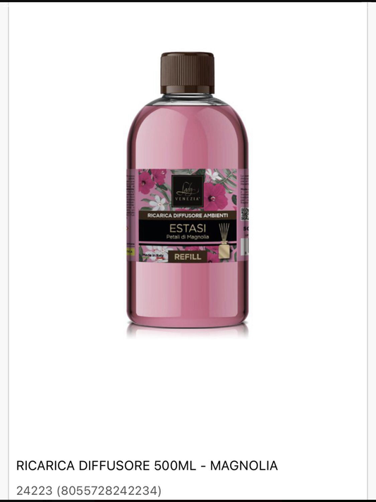 LADY VENEZIA ricarica diffusore 500ml magnolia
