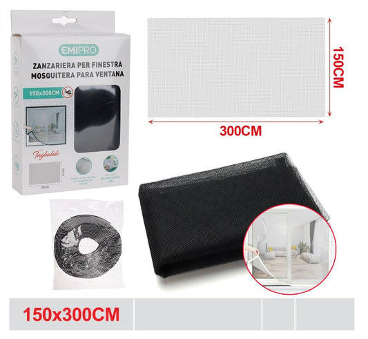 EMI ZANZARIERA PER FINESTRA 150*300CM