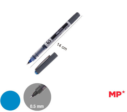 Penna a gel punta 0,5mm rollpoint blu