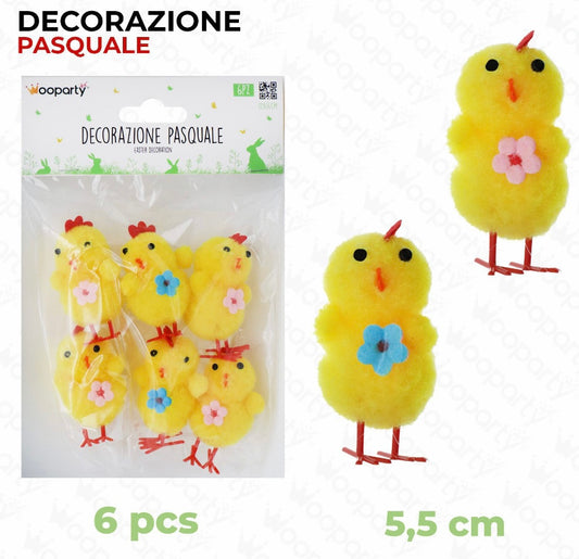 PASQUA pulcino 6pz 5.5cm