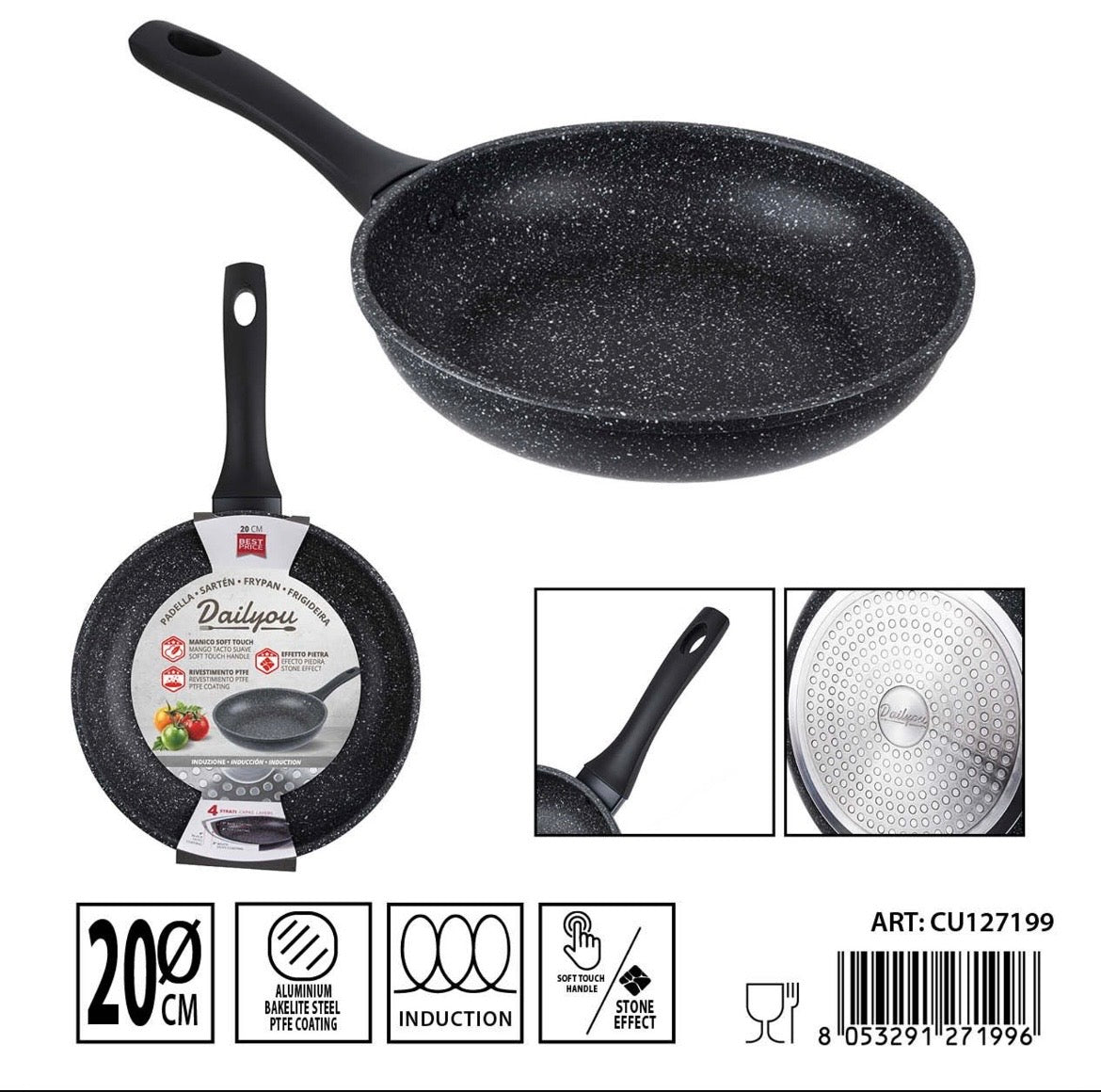 DC CASA DAILYOU PADELLA A/ADERENTE F/INDUZ. 20CM