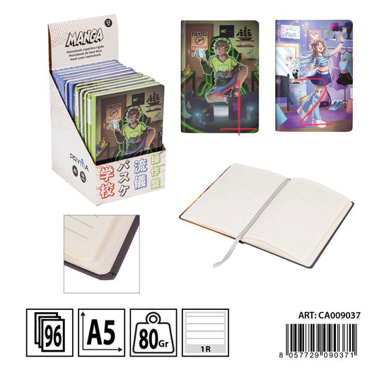 PRYMA L/manga memo book con rigida A5 96ff 1R