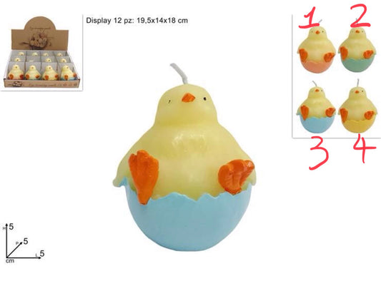 PASQUA candela pulcino H5xL5cm