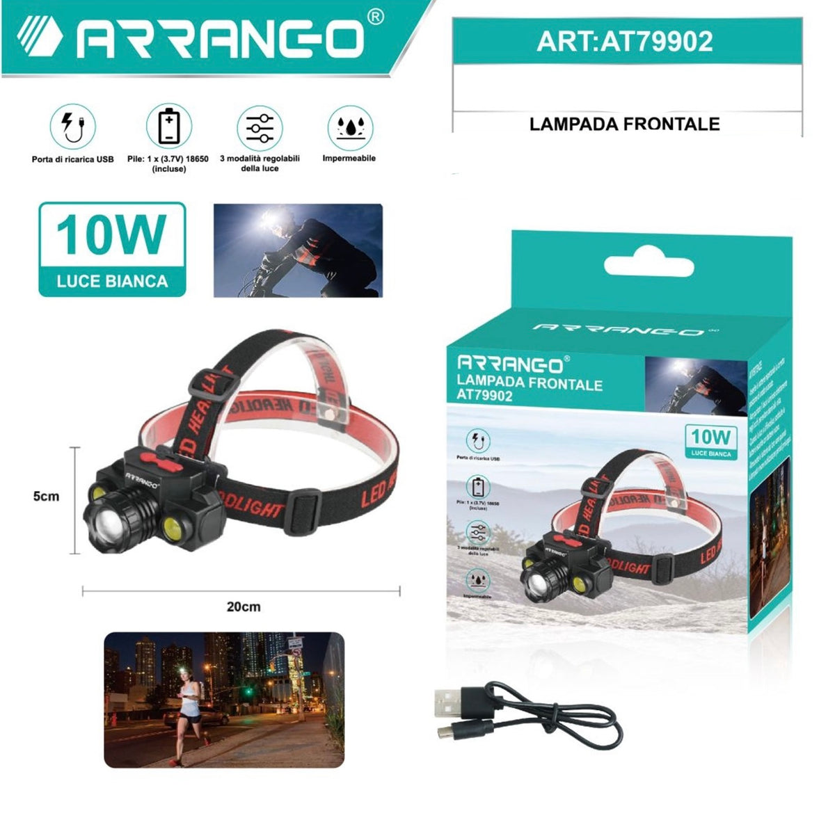 ARRANGO LAMPADA FRONTALE AT79902