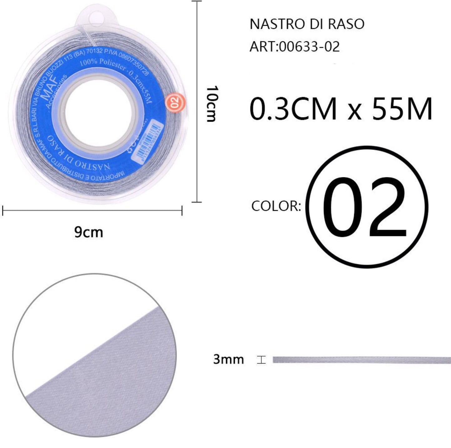 NASTRO di raso 0,3cmx55m  02