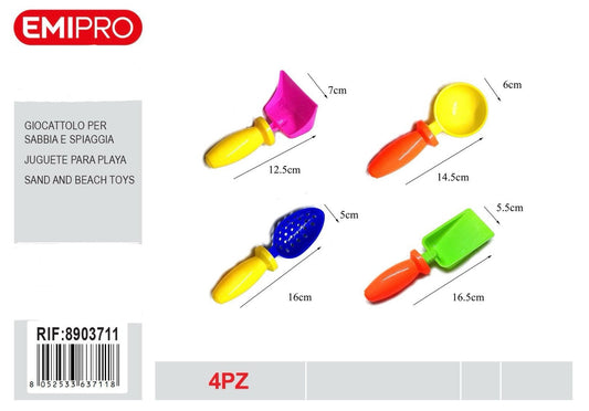 EMI GIOCATTOLO PER SABBIA E SPIAGGIA 4PCS