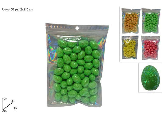 PASQUA busta uova glitterate 2x2.5cm 50pz