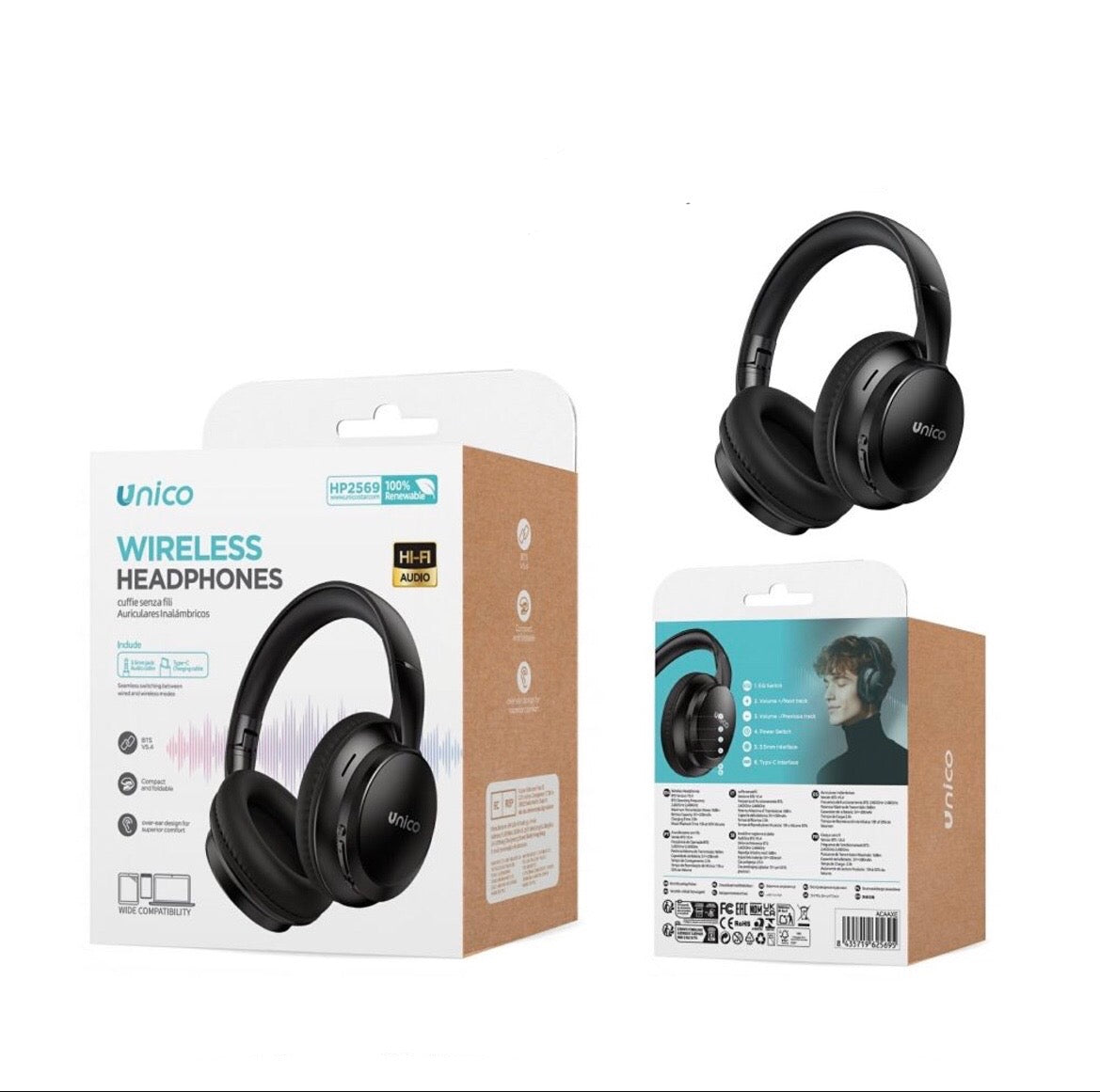 UNICO HP2569 USO DE AURICULARES BLUETOOTH