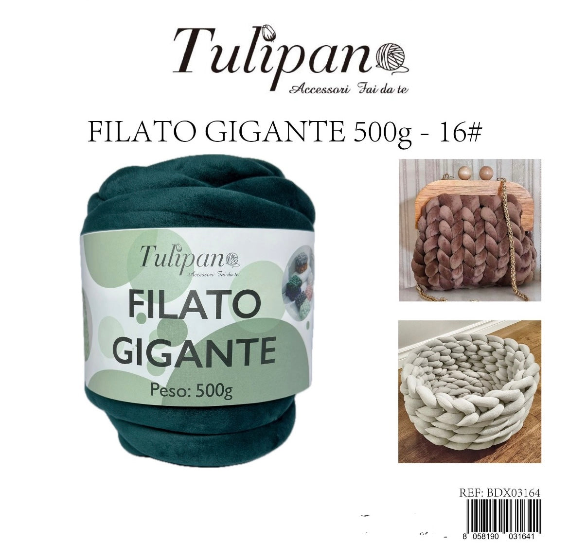 FILATO gigante 500g  velluto 16#