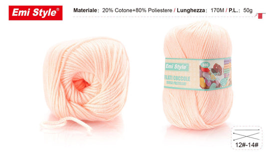Filati coccole ROSA PASTELLO S27 50g