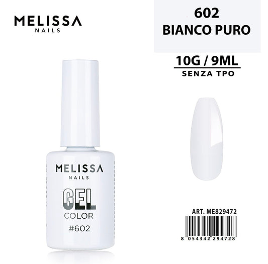 MELISSA SMALTO GEL UNGHIE 9ML N.602 BIANCO PURO