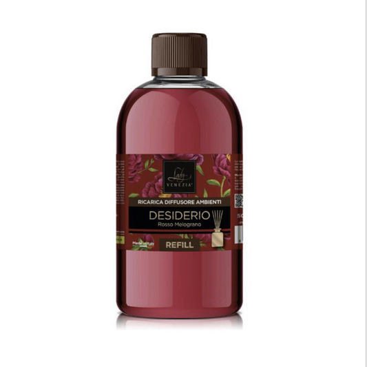 LADY VENEZIA ricarica diffusore 500ml rosso melograno