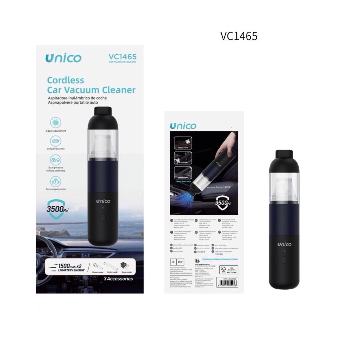 ASPIRAPOLVERE senza fili per auto VC1465