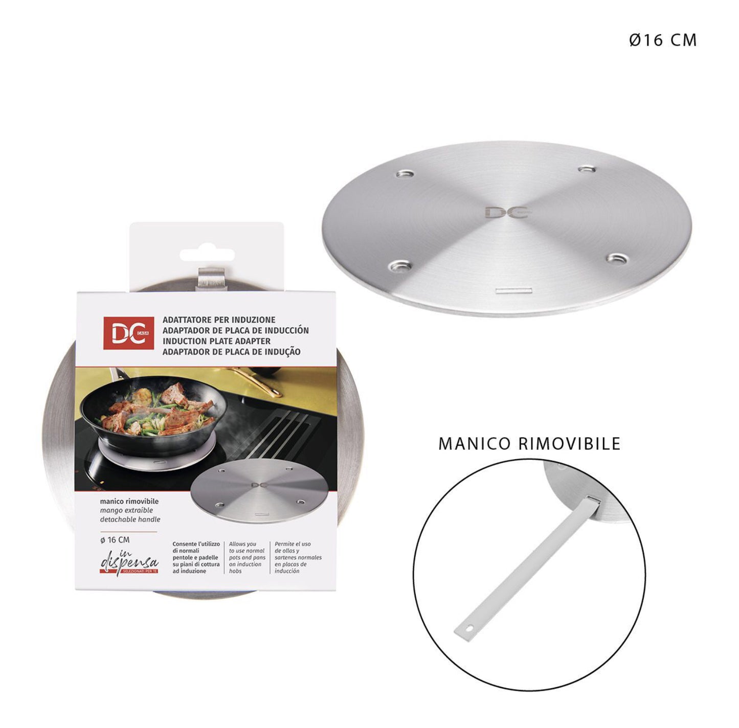 DC CASA adattatore induzione 16cm
