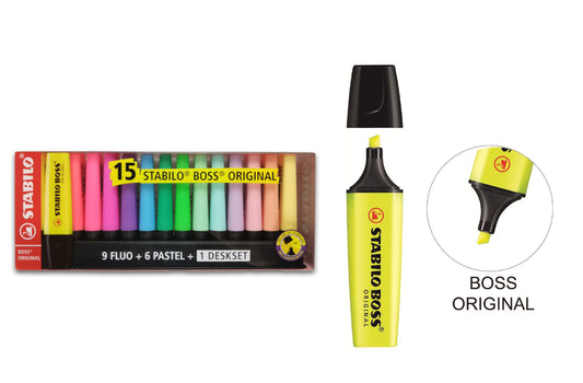 STABILO set Evidenziatori boss 15pz