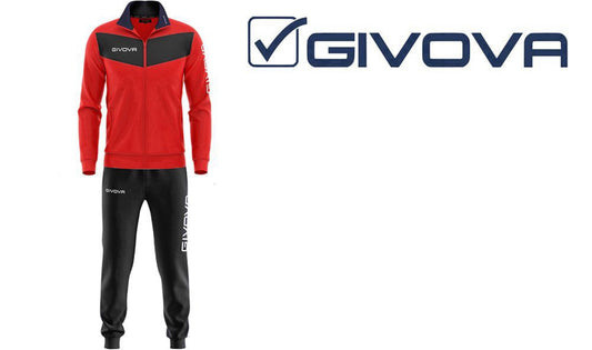 TUTA GIVOVA rosso/nero