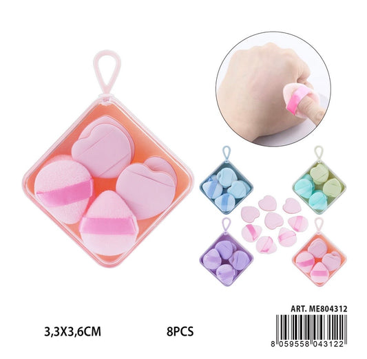 MELISSA SPUGNA TRUCCO C/CONT. 3.3X3.6CM 8PZ
