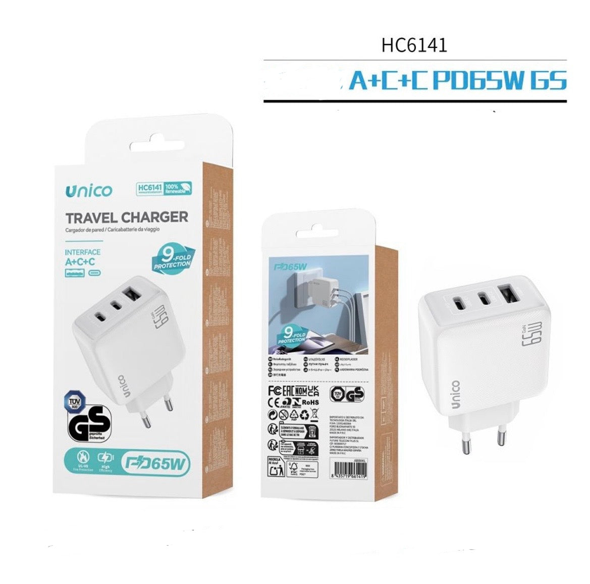 UNICO adattatore presa 65W HC6141