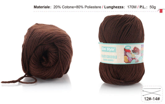 Filati coccole CAFFE' SCURO S06 50g