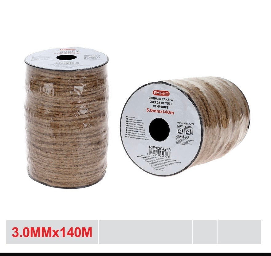 EMI CORDA IN CANAPA 3.0MM*140M