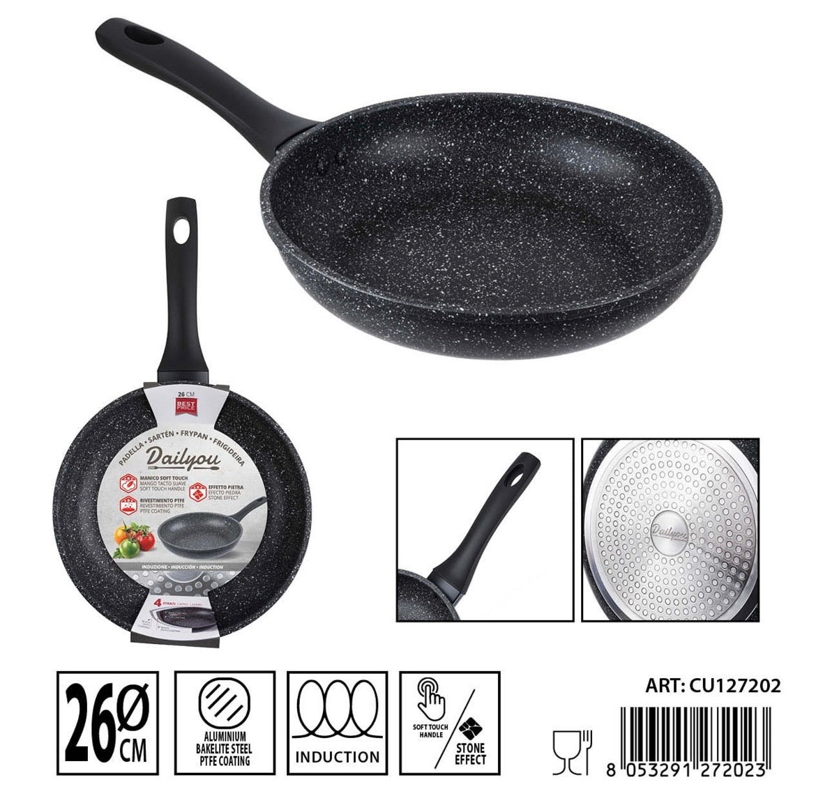 DC CASA DAILYOU PADELLA A/ADERENTE F/INDUZ. 26CM