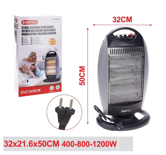 EMI stufa alogena oscillante