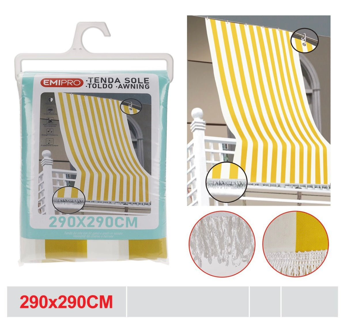 EMI TENDA SOLE 290*290CM